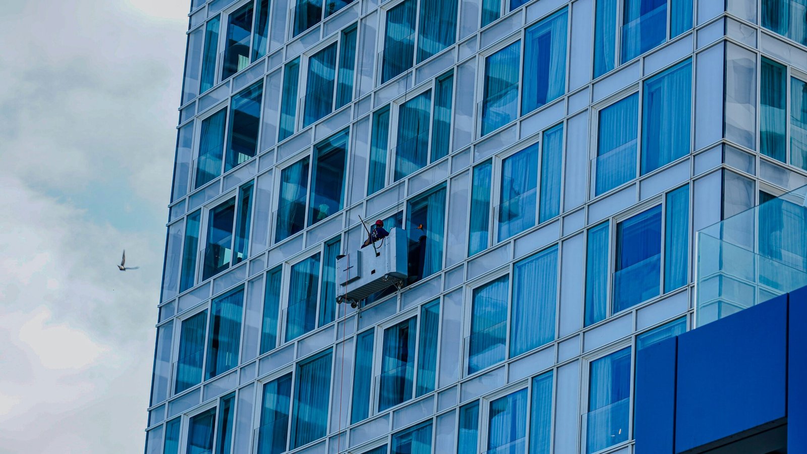 A tall building with a clock on the side of it